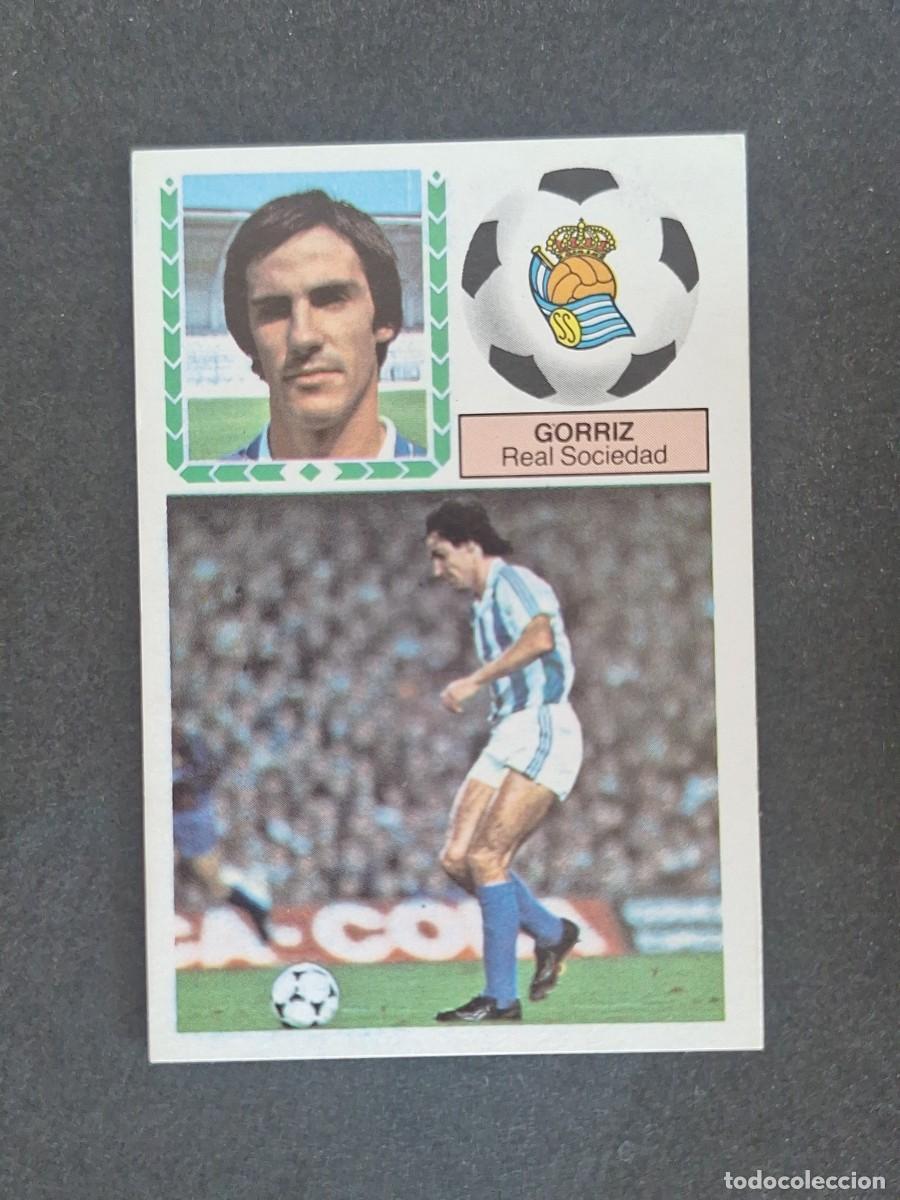 Cromos de f&uacute;tbol: L5 GORRIZ REAL SOCIEDAD LIGA ESTE 1983 1984 83 84 NUNCA PEGADO SIN PEGAR