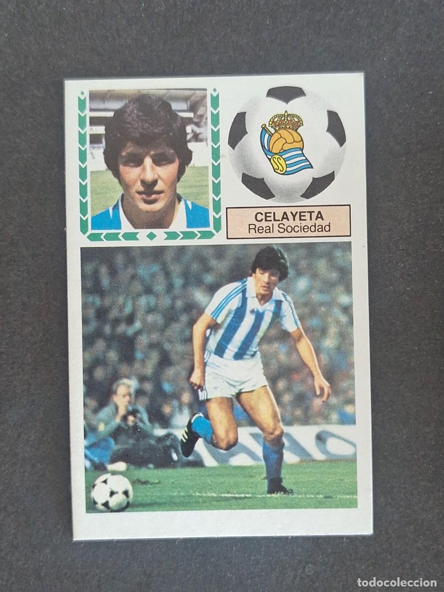 Cromos de f&uacute;tbol: L5 CELAYETA REAL SOCIEDAD LIGA ESTE 1983 1984 83 84 NUNCA PEGADO SIN PEGAR
