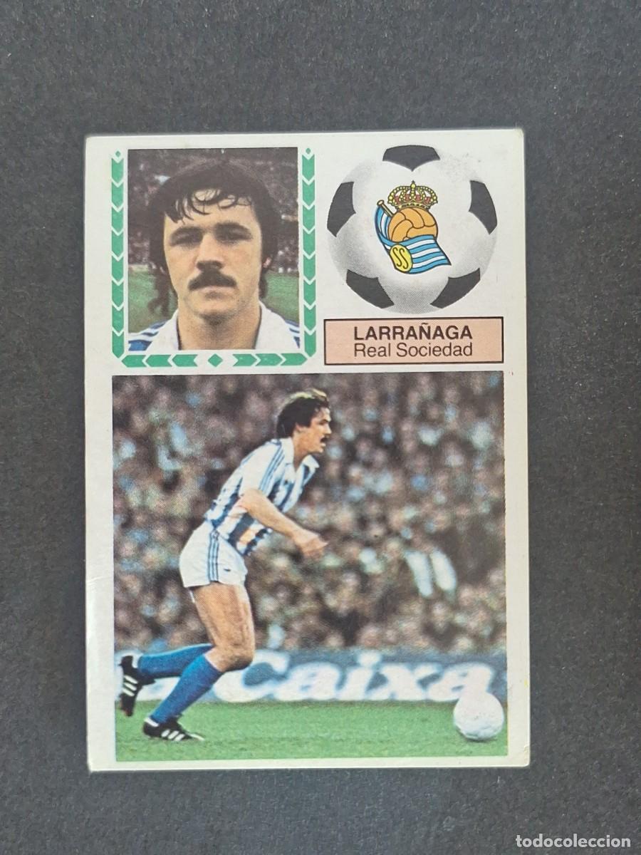 Cromos de f&uacute;tbol: L5 LARRA&Ntilde;AGA REAL SOCIEDAD LIGA ESTE 1983 1984 83 84 NUNCA PEGADO SIN PEGAR