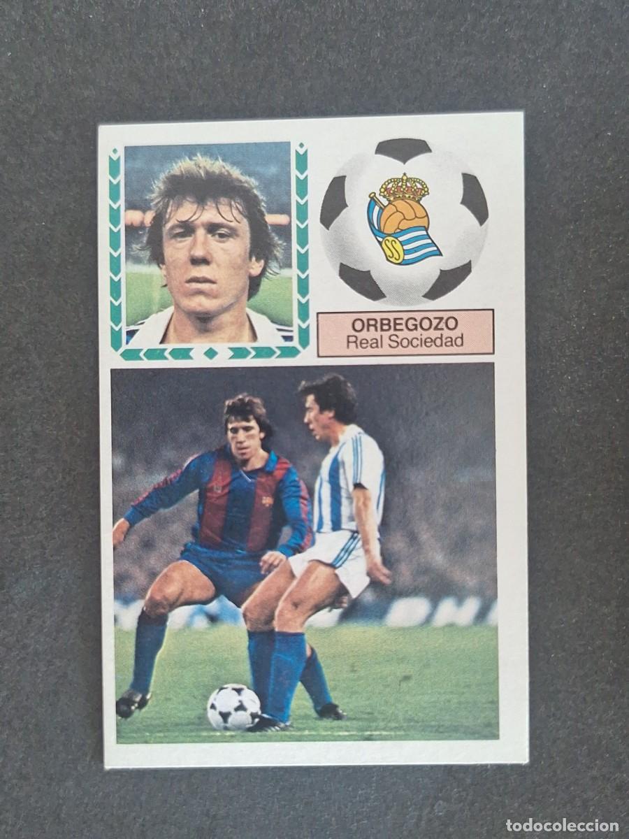 Cromos de f&uacute;tbol: L5 ORBEGOZO REAL SOCIEDAD LIGA ESTE 1983 1984 83 84 NUNCA PEGADO SIN PEGAR