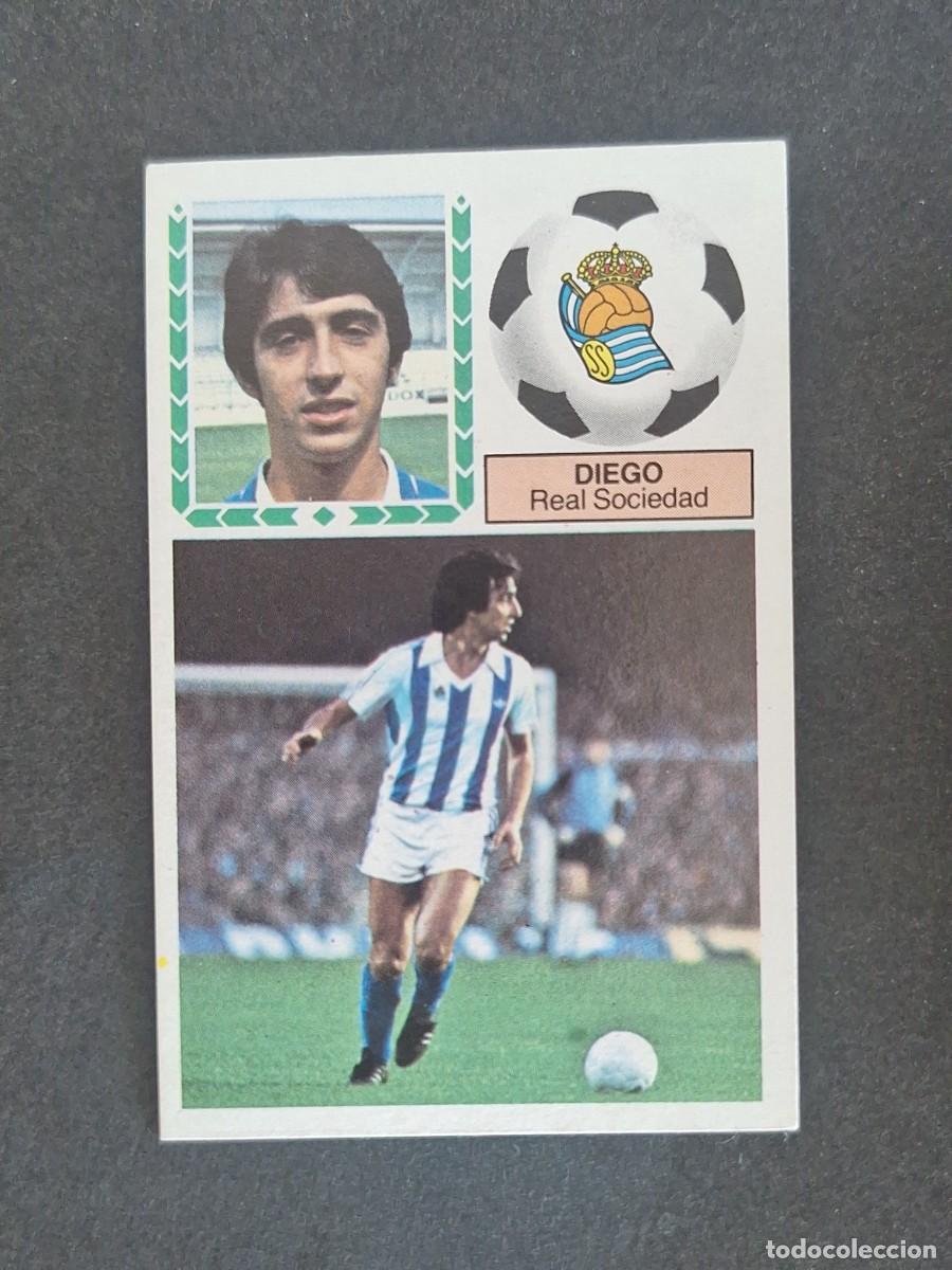 Cromos de f&uacute;tbol: L5 DIEGO REAL SOCIEDAD LIGA ESTE 1983 1984 83 84 NUNCA PEGADO SIN PEGAR