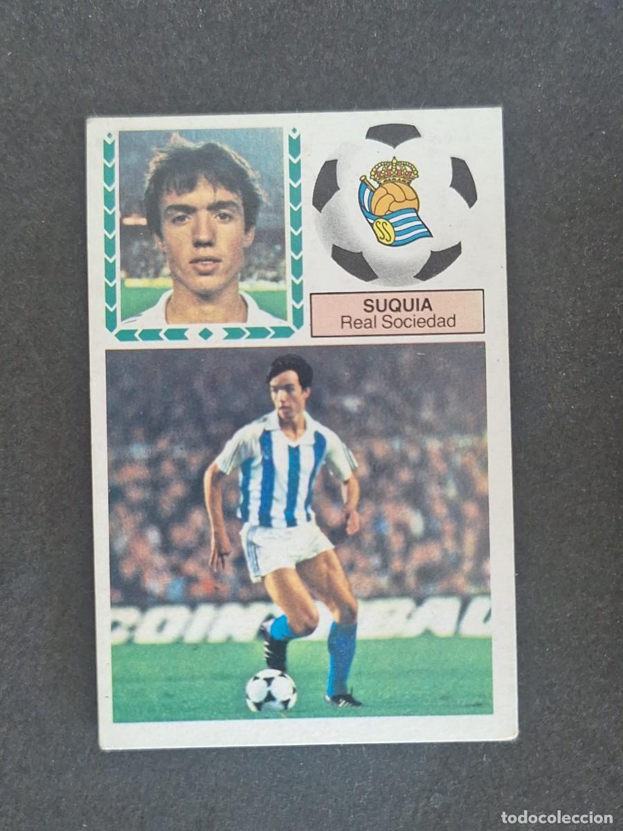 Cromos de f&uacute;tbol: L5 SUQUIA REAL SOCIEDAD LIGA ESTE 1983 1984 83 84 NUNCA PEGADO SIN PEGAR