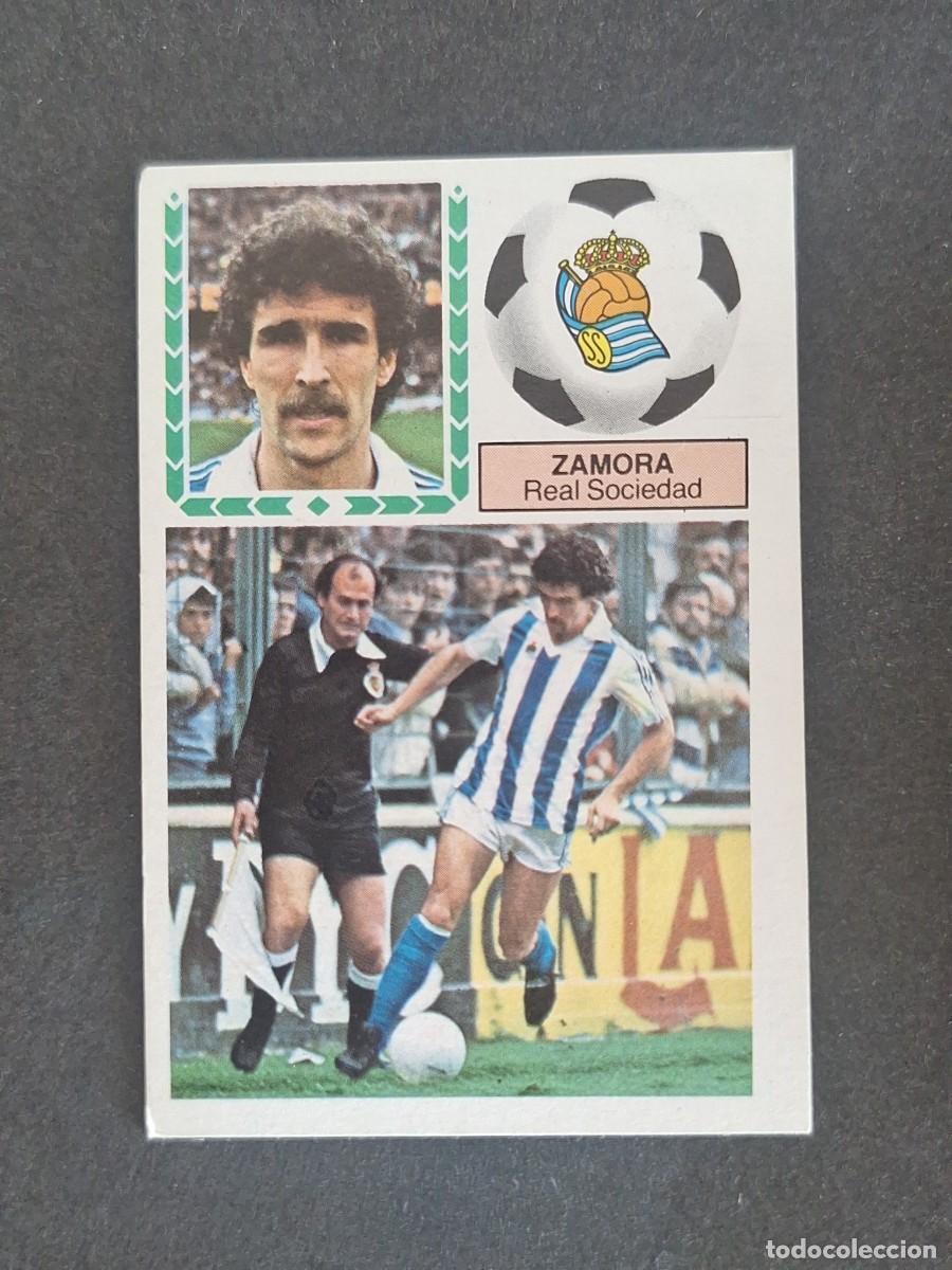 Cromos de f&uacute;tbol: L5 ZAMORA REAL SOCIEDAD LIGA ESTE 1983 1984 83 84 NUNCA PEGADO SIN PEGAR