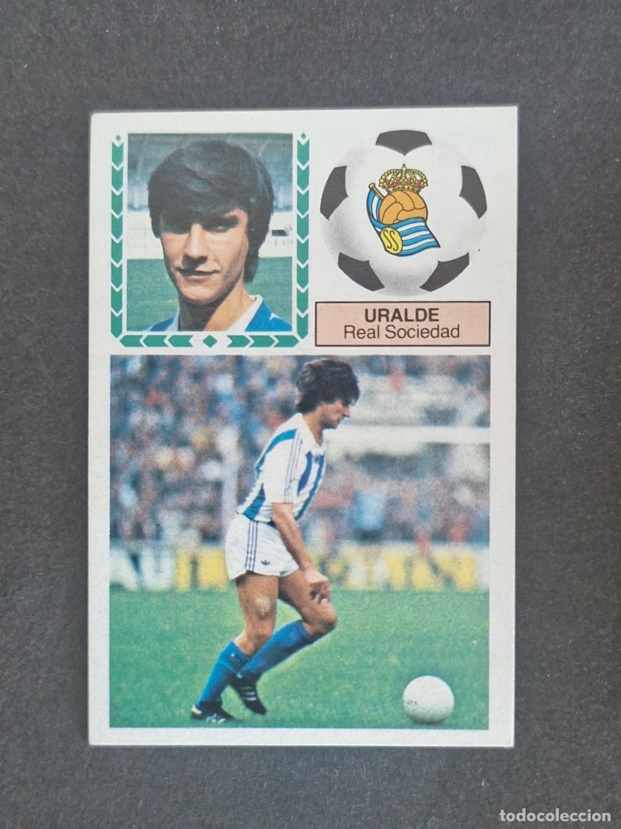 Cromos de f&uacute;tbol: L5 URALDE REAL SOCIEDAD LIGA ESTE 1983 1984 83 84 NUNCA PEGADO SIN PEGAR