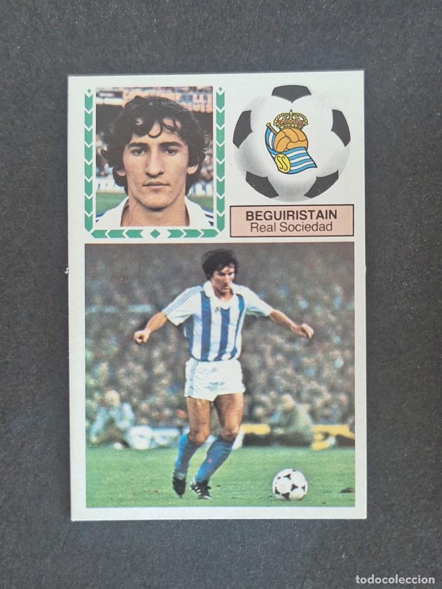 Cromos de f&uacute;tbol: L5 BEGUIRISTAIN REAL SOCIEDAD LIGA ESTE 1983 1984 83 84 NUNCA PEGADO SIN PEGAR