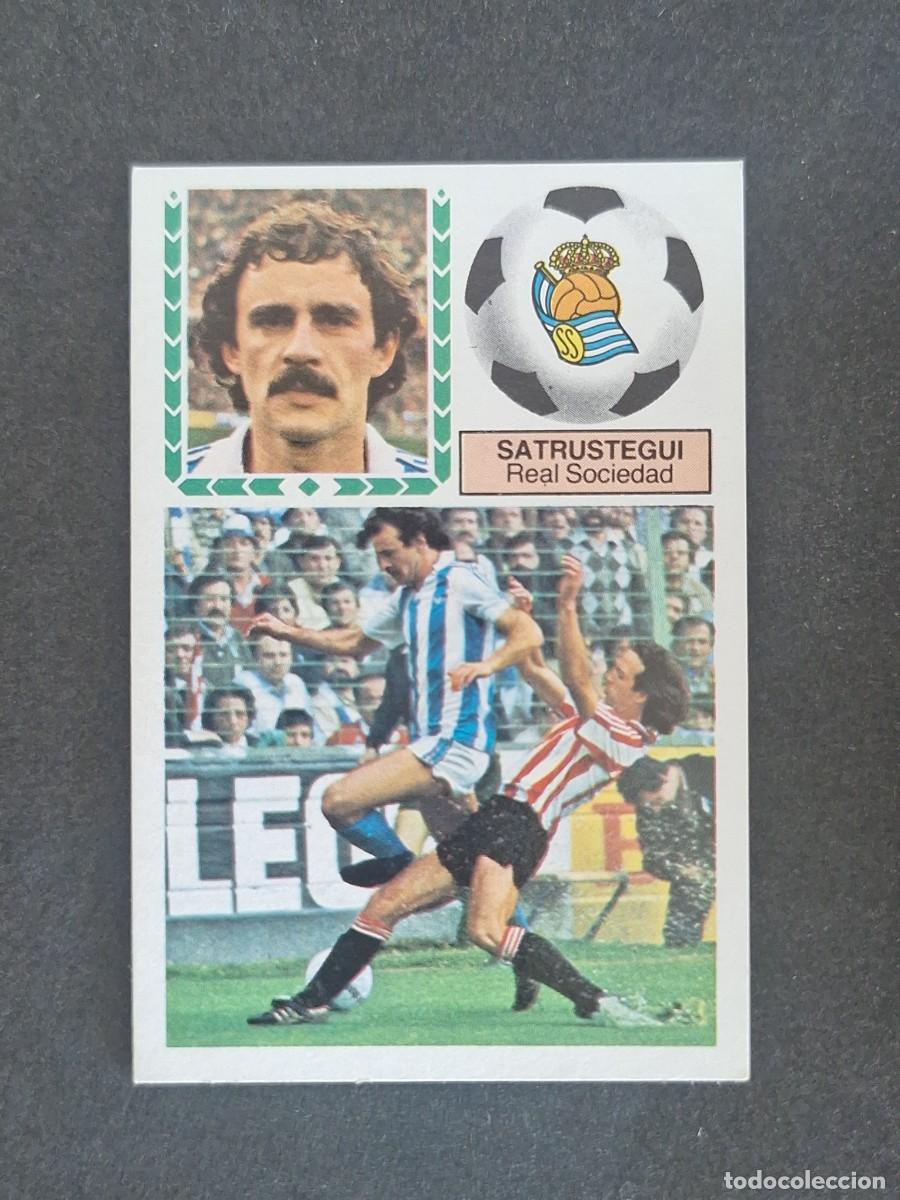 Cromos de f&uacute;tbol: L5 SATRUSTEGUI REAL SOCIEDAD LIGA ESTE 1983 1984 83 84 NUNCA PEGADO SIN PEGAR