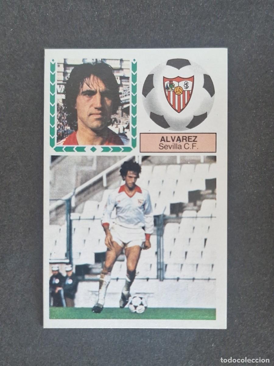 Cromos de f&uacute;tbol: L5 ALVAREZ SEVILLA C. F. LIGA ESTE 1983 1984 83 84 NUNCA PEGADO SIN PEGAR