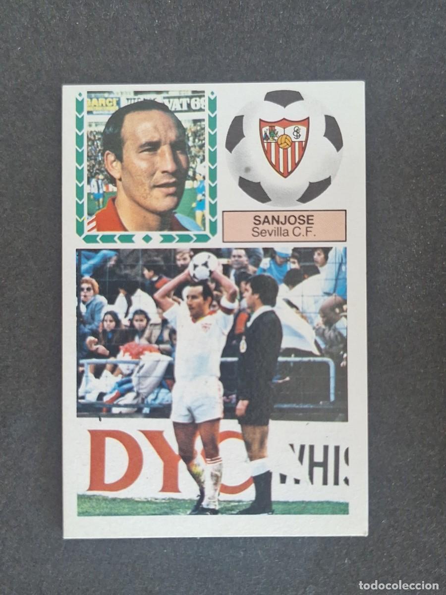 Cromos de f&uacute;tbol: L5 SANJOSE SEVILLA C. F. LIGA ESTE 1983 1984 83 84 NUNCA PEGADO SIN PEGAR