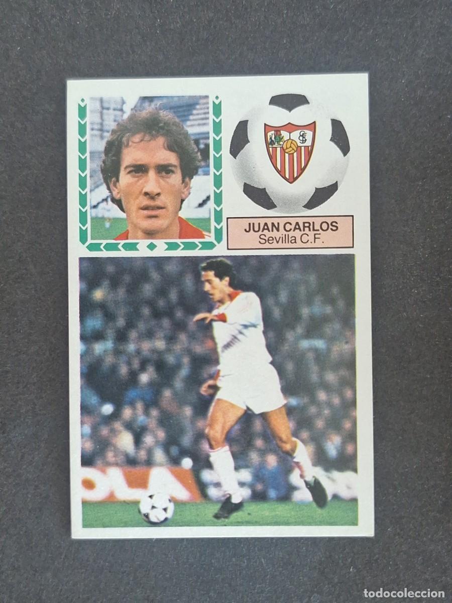 Cromos de f&uacute;tbol: L5 JUAN CARLOS SEVILLA C. F. LIGA ESTE 1983 1984 83 84 NUNCA PEGADO SIN PEGAR