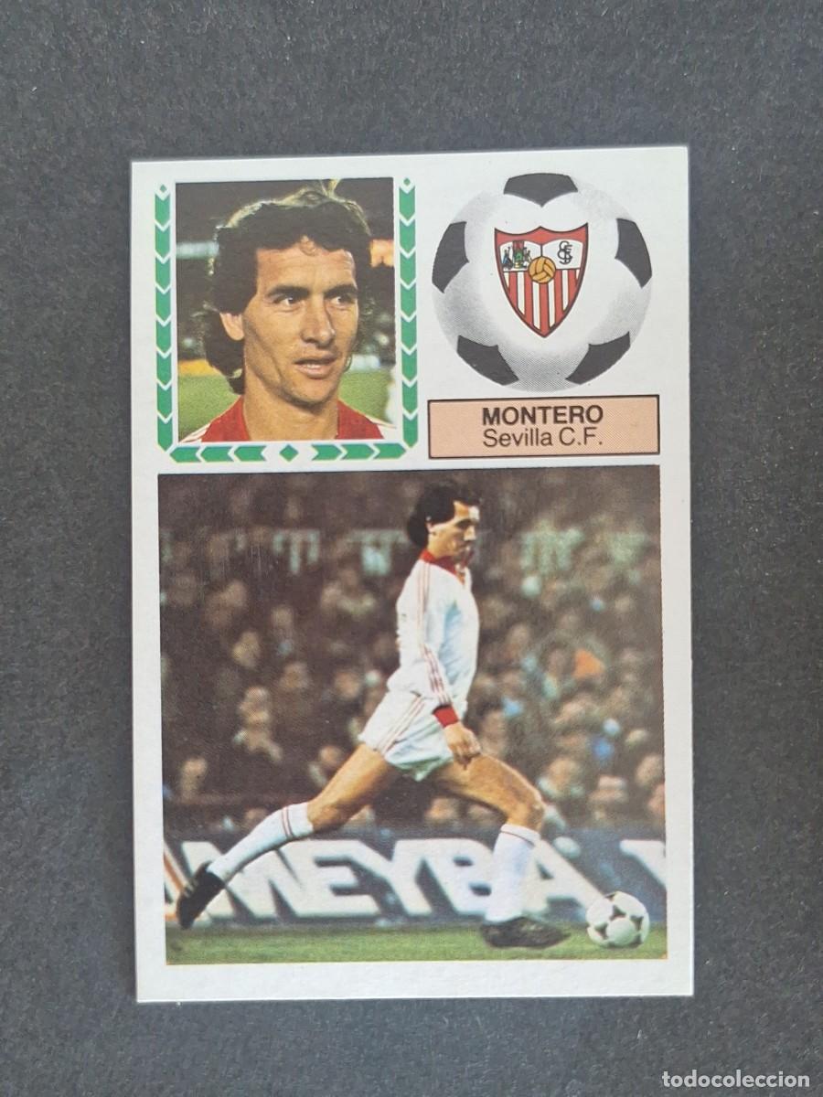 Cromos de f&uacute;tbol: L5 MONTERO SEVILLA C. F. LIGA ESTE 1983 1984 83 84 NUNCA PEGADO SIN PEGAR