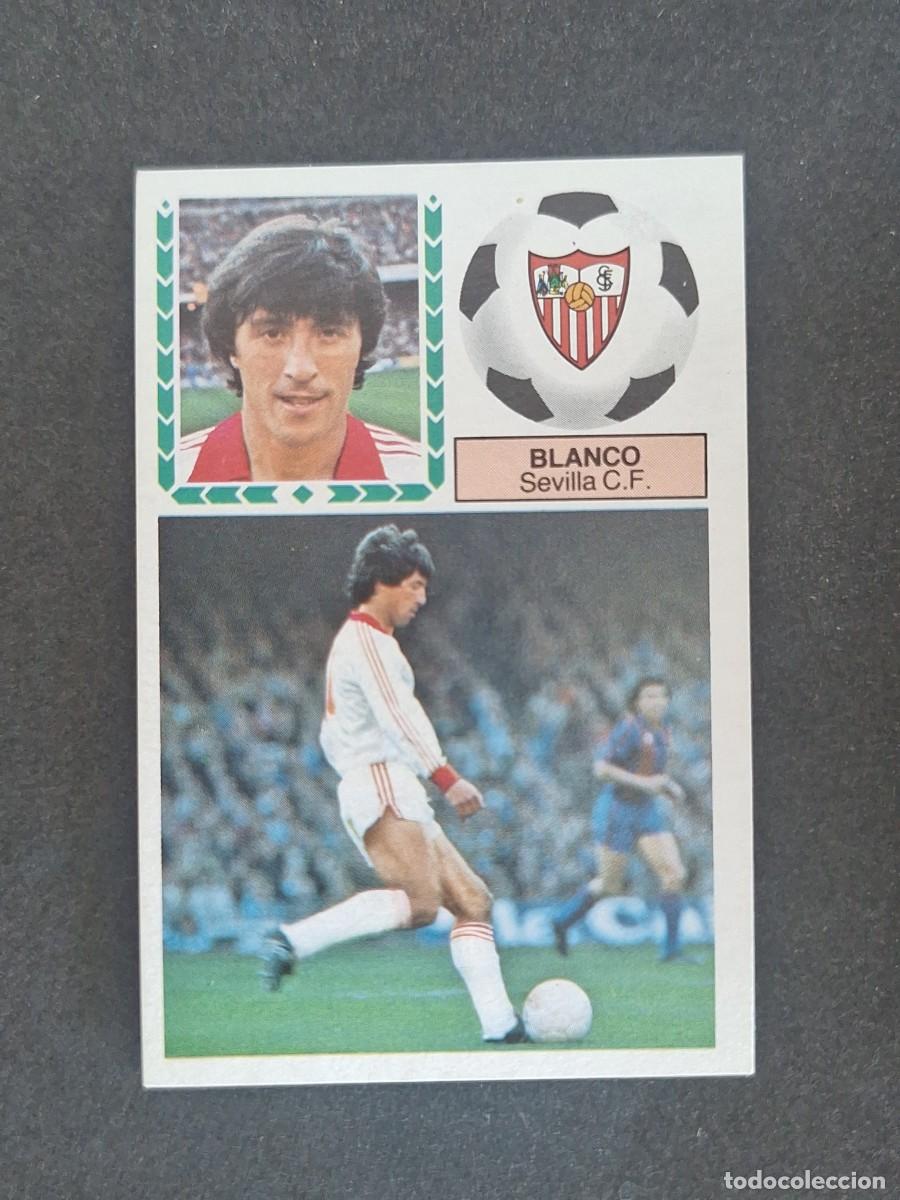 Cromos de f&uacute;tbol: L5 BLANCO SEVILLA C. F. LIGA ESTE 1983 1984 83 84 NUNCA PEGADO SIN PEGAR