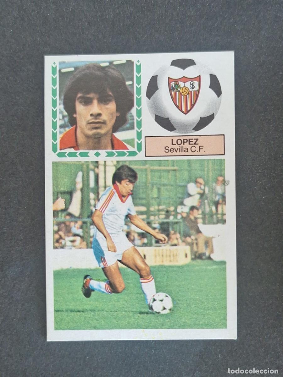 Cromos de f&uacute;tbol: L5 LOPEZ SEVILLA C. F. LIGA ESTE 1983 1984 83 84 NUNCA PEGADO SIN PEGAR