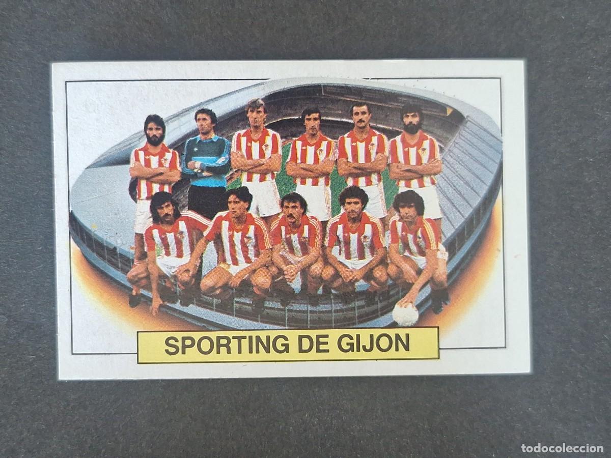 Cromos de f&uacute;tbol: L5 EQUIPO ALINEACION SPORTING DE GIJON LIGA ESTE 1983 1984 83 84 NUNCA PEGADO SIN PEGAR