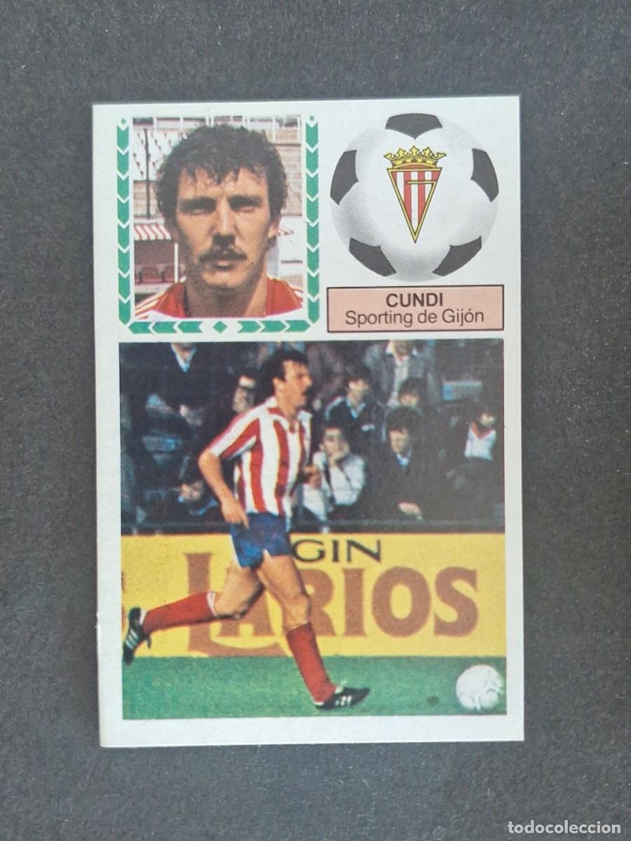 Cromos de f&uacute;tbol: L5 CUNDI SPORTING DE GIJON LIGA ESTE 1983 1984 83 84 NUNCA PEGADO SIN PEGAR