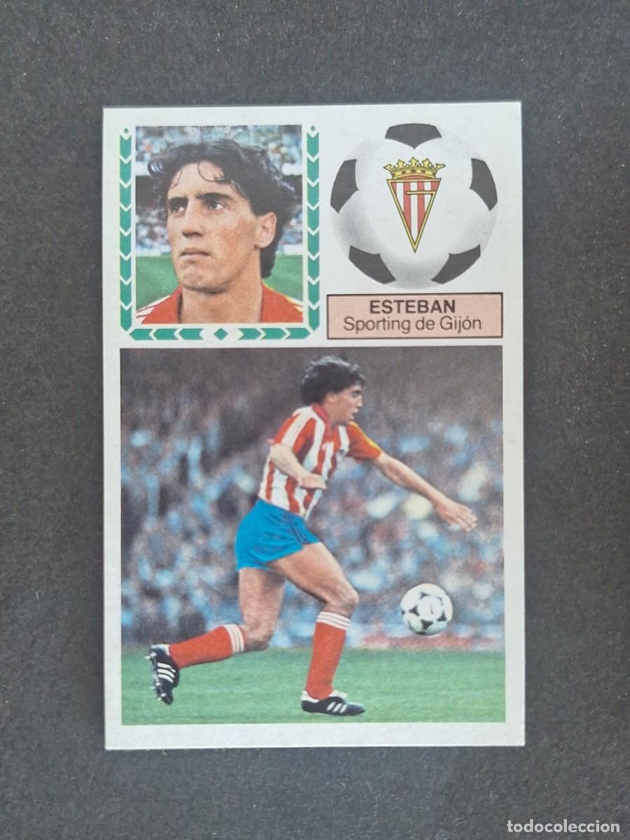 Cromos de f&uacute;tbol: L5 ESTEBAN SPORTING DE GIJON LIGA ESTE 1983 1984 83 84 NUNCA PEGADO SIN PEGAR