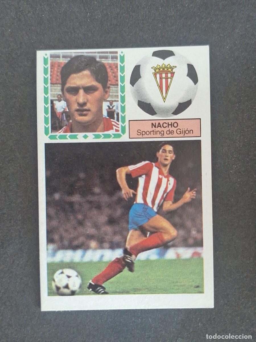 Cromos de f&uacute;tbol: L5 NACHO SPORTING DE GIJON LIGA ESTE 1983 1984 83 84 NUNCA PEGADO SIN PEGAR