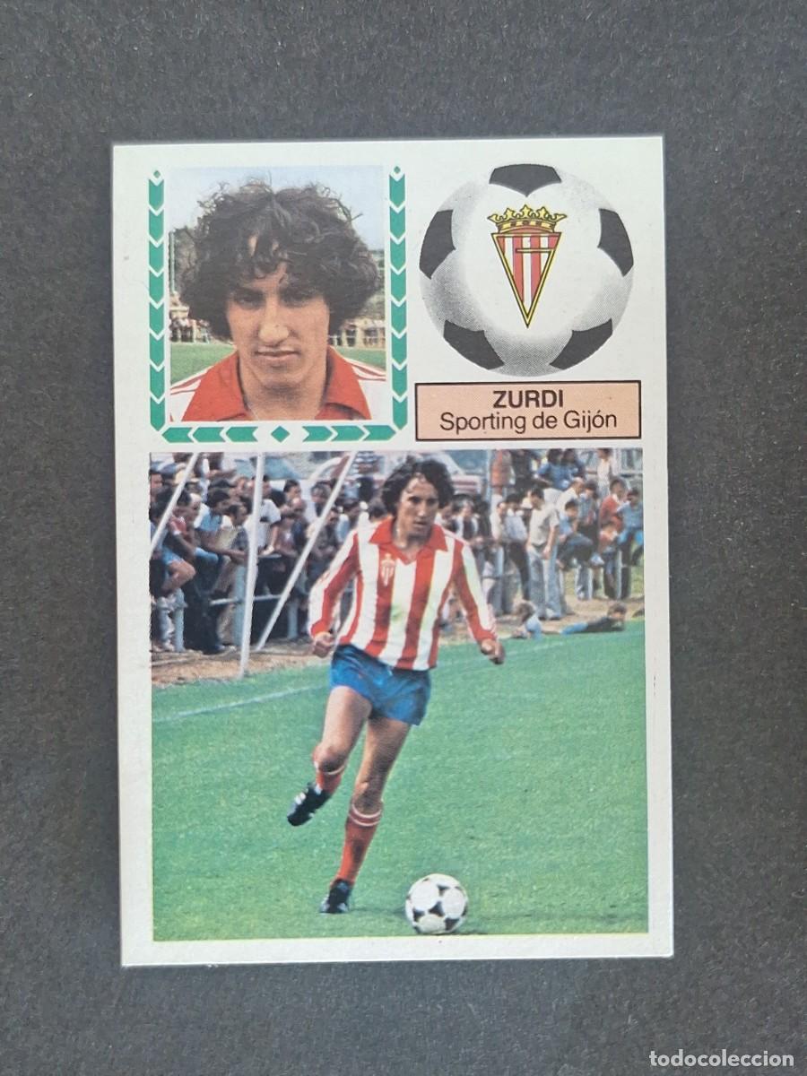 Cromos de f&uacute;tbol: L5 ZURDI SPORTING DE GIJON LIGA ESTE 1983 1984 83 84 NUNCA PEGADO SIN PEGAR