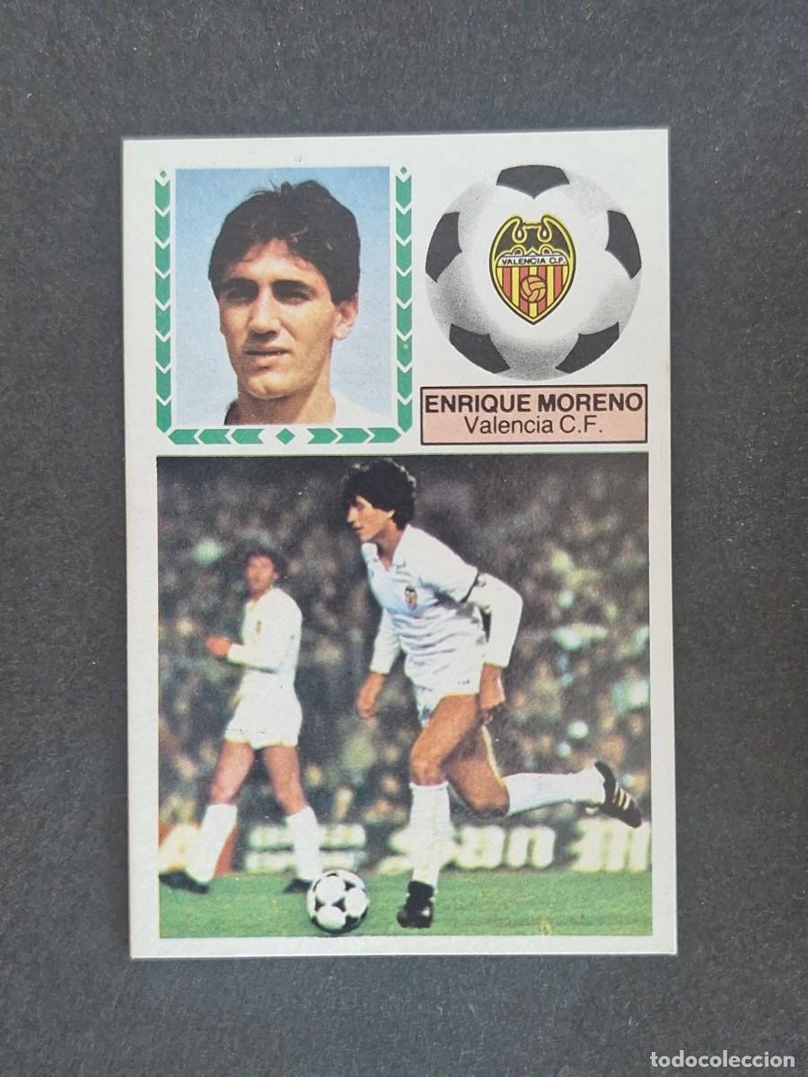Cromos de f&uacute;tbol: L5 ENRIQUE MORENO VALENCIA C. F. LIGA ESTE 1983 1984 83 84 NUNCA PEGADO SIN PEGAR