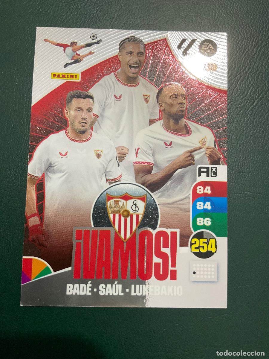 Cromos de f&uacute;tbol: VAMOS SEVILLA n 377 Adrenalyn XL La Liga 2024 2025 (24 25)
