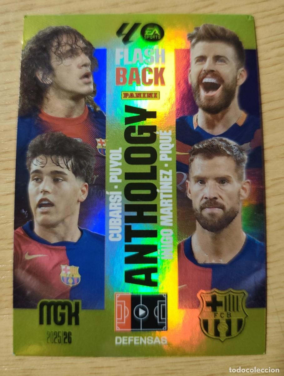 Cromos de f&uacute;tbol: CARD MEGACRACKS MGK 2025 2026 25 26 PANINI N 439 PUYOL CUBARSI PIQU&Eacute; I&Ntilde;IGO FLASH BACK ANTHOLOGY