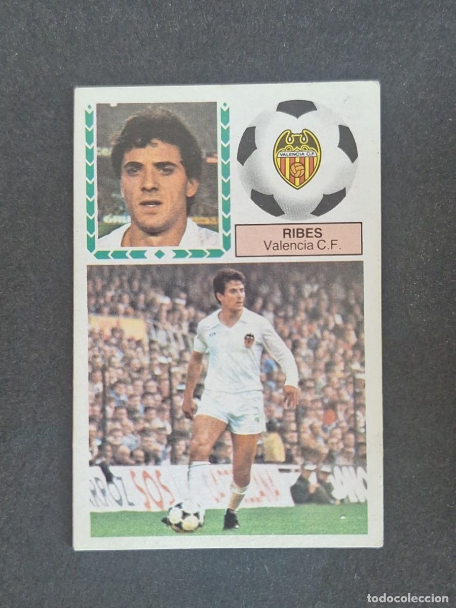 Cromos de f&uacute;tbol: L5 RIBES VALENCIA C. F. LIGA ESTE 1983 1984 83 84 NUNCA PEGADO SIN PEGAR