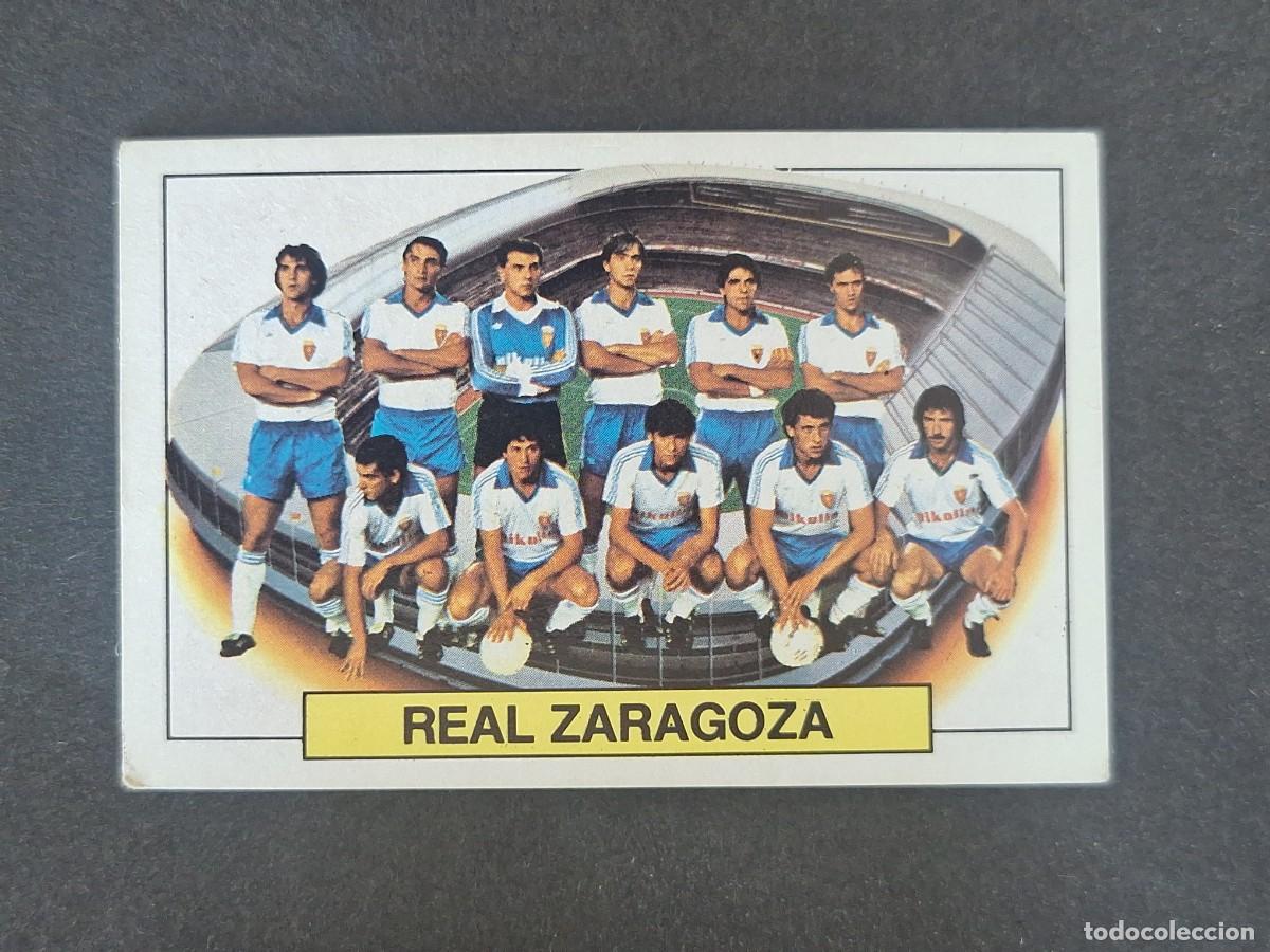Cromos de f&uacute;tbol: L5 EQUIPO ALINEACION REAL ZARAGOZA LIGA ESTE 1983 1984 83 84 NUNCA PEGADO SIN PEGAR