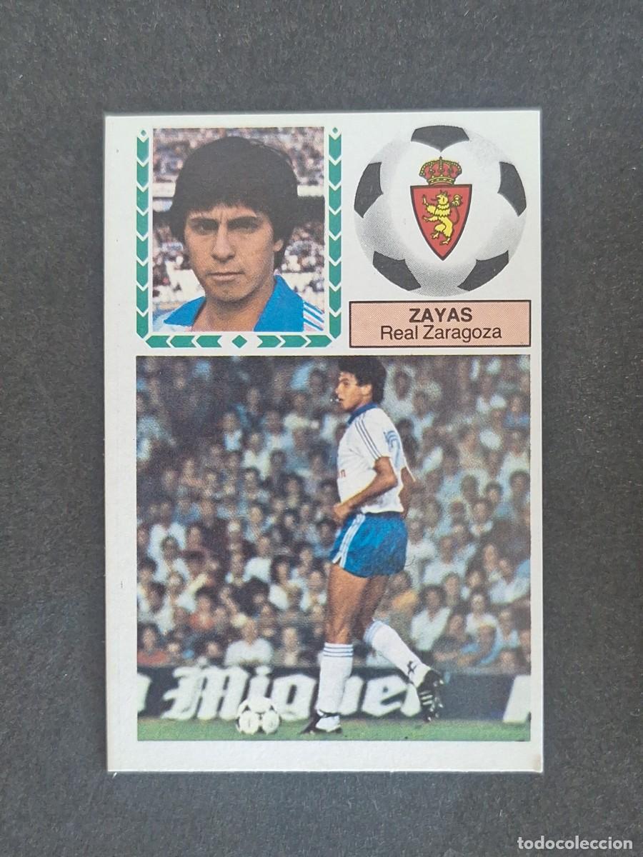 Cromos de f&uacute;tbol: L5 ZAYAS REAL ZARAGOZA LIGA ESTE 1983 1984 83 84 NUNCA PEGADO SIN PEGAR