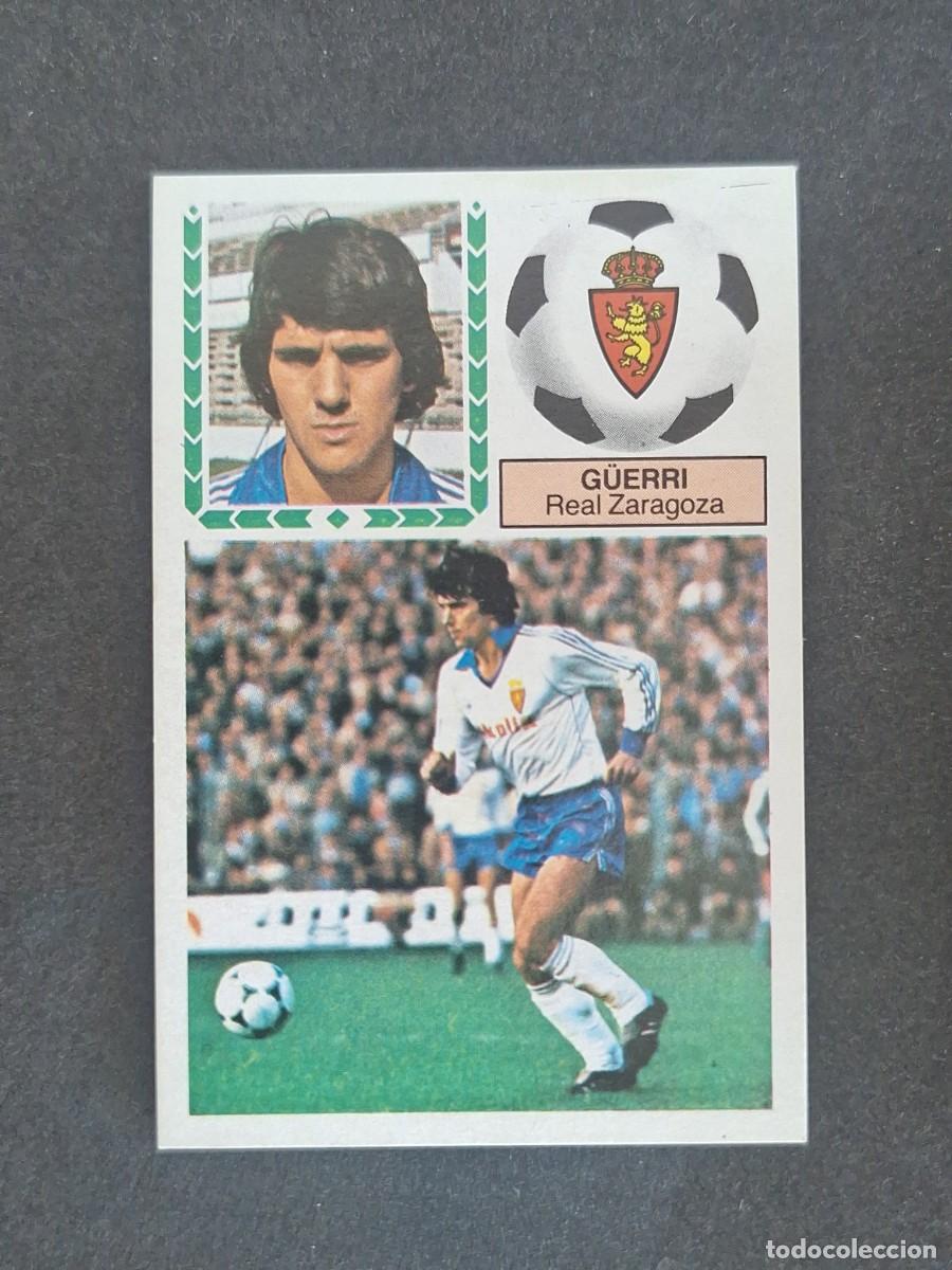 Cromos de f&uacute;tbol: L5 G&Uuml;ERRI REAL ZARAGOZA LIGA ESTE 1983 1984 83 84 NUNCA PEGADO SIN PEGAR