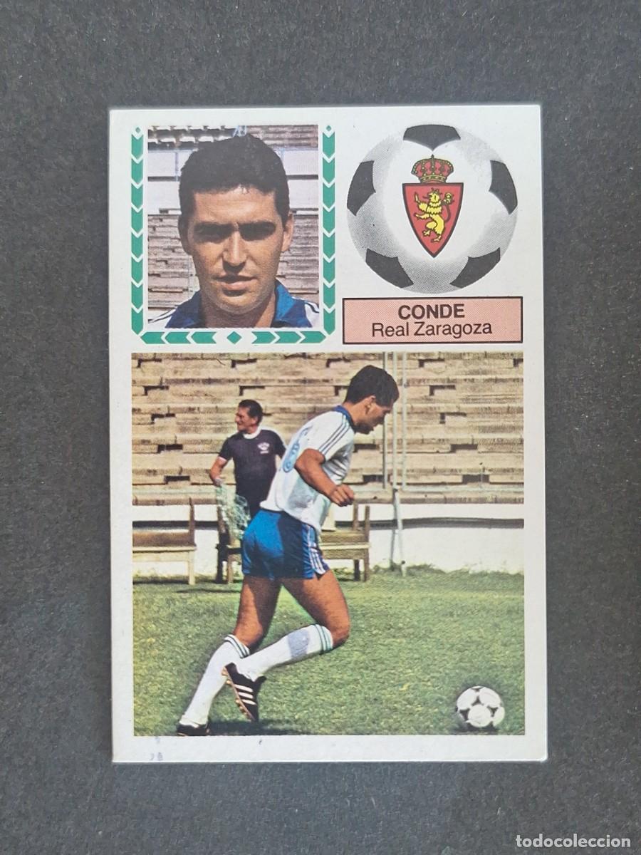 Cromos de f&uacute;tbol: L5 CONDE REAL ZARAGOZA LIGA ESTE 1983 1984 83 84 NUNCA PEGADO SIN PEGAR