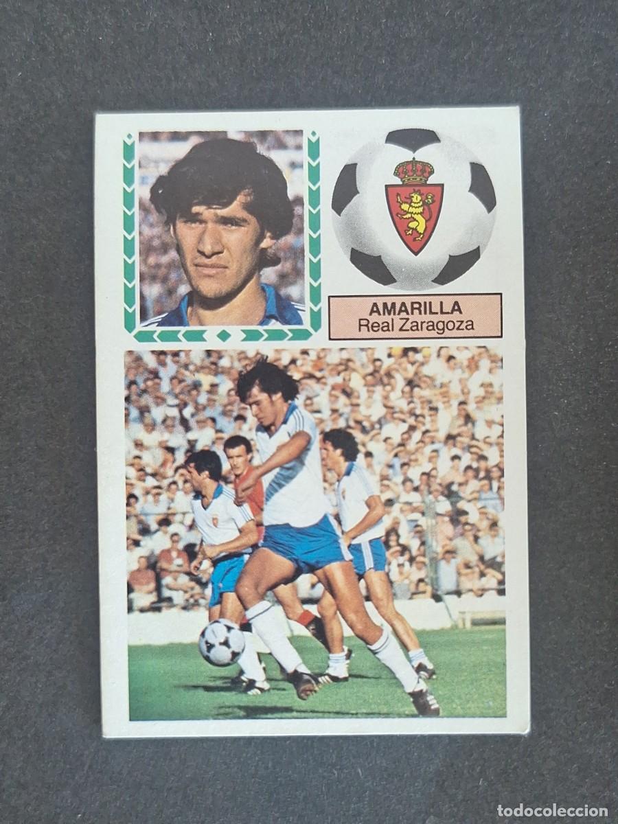 Cromos de f&uacute;tbol: L5 AMARILLA REAL ZARAGOZA LIGA ESTE 1983 1984 83 84 NUNCA PEGADO SIN PEGAR