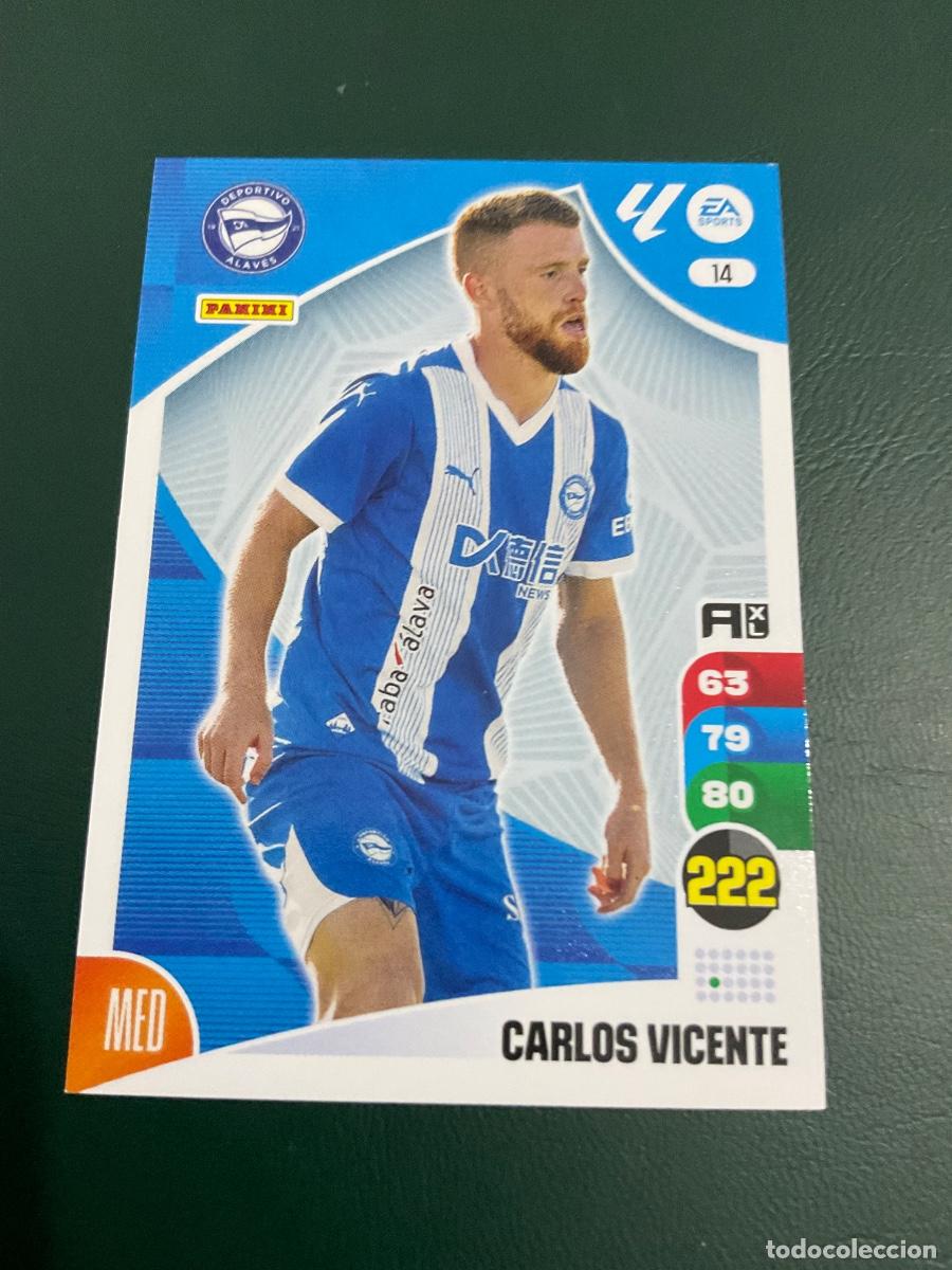 Cromos de f&uacute;tbol: Carlos Vicente n 14 - Deportivo Alaves - Adrenalyn XL La Liga 2024 2025 (24 25)
