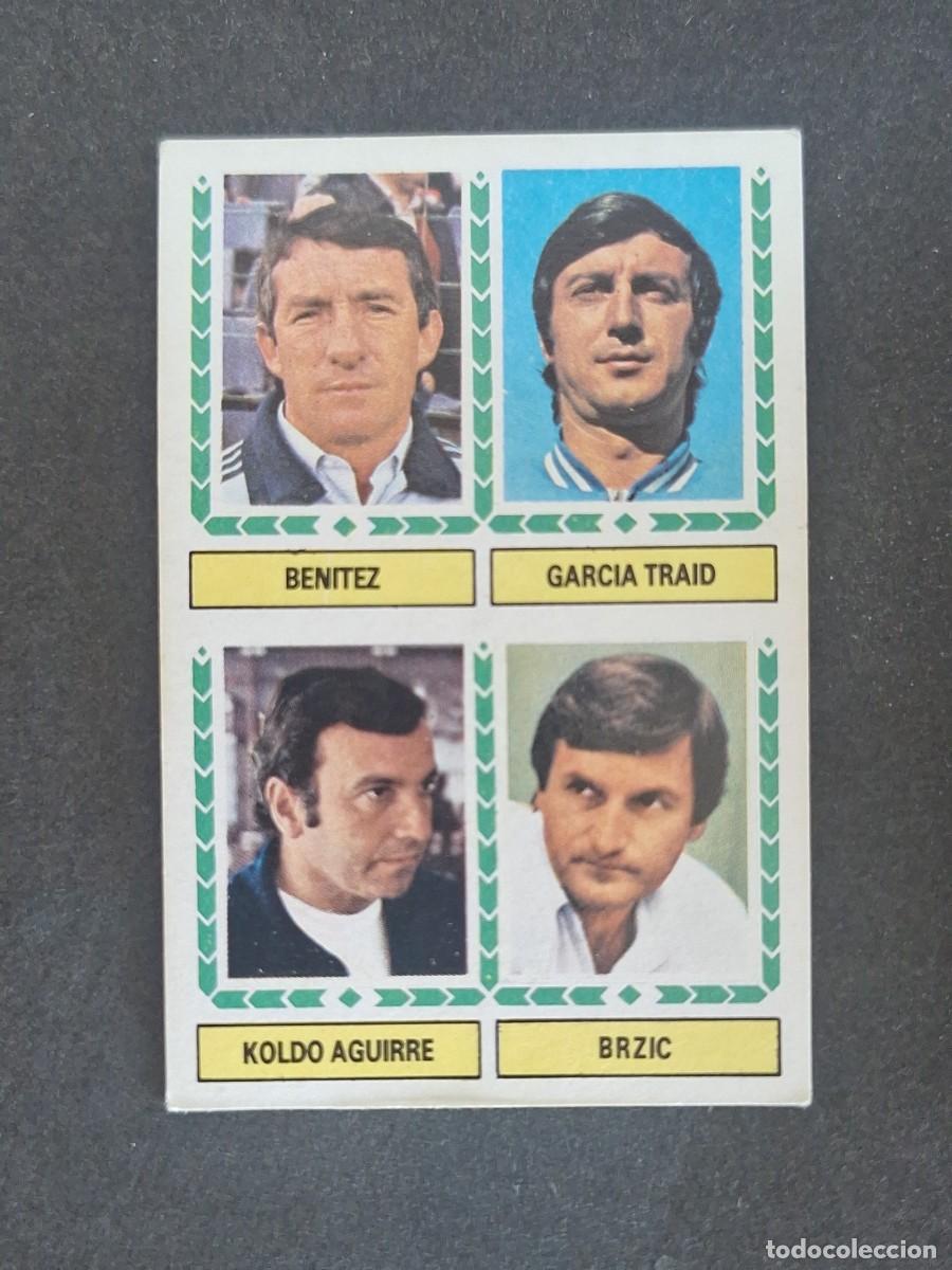 Cromos de f&uacute;tbol: L5 BENITEZ - GARCIA TRAID - KOLDO AGUIRRE - BRZIC LIGA ESTE 1983 1984 83 84 NUNCA PEGADO SIN PEGAR