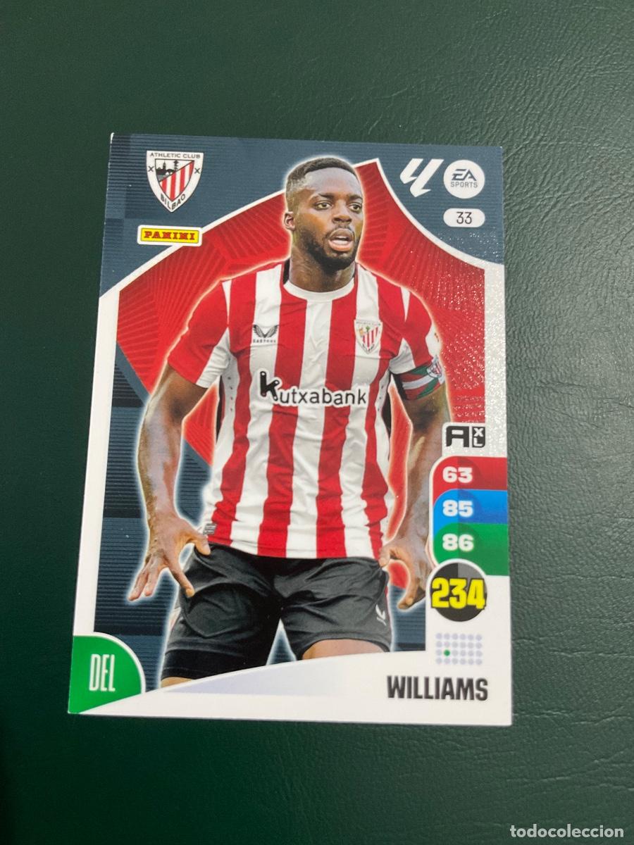 Cromos de f&uacute;tbol: I&ntilde;aki Williams n 33 - Athletic Club - Adrenalyn XL La Liga 2024 2025 (24 25)