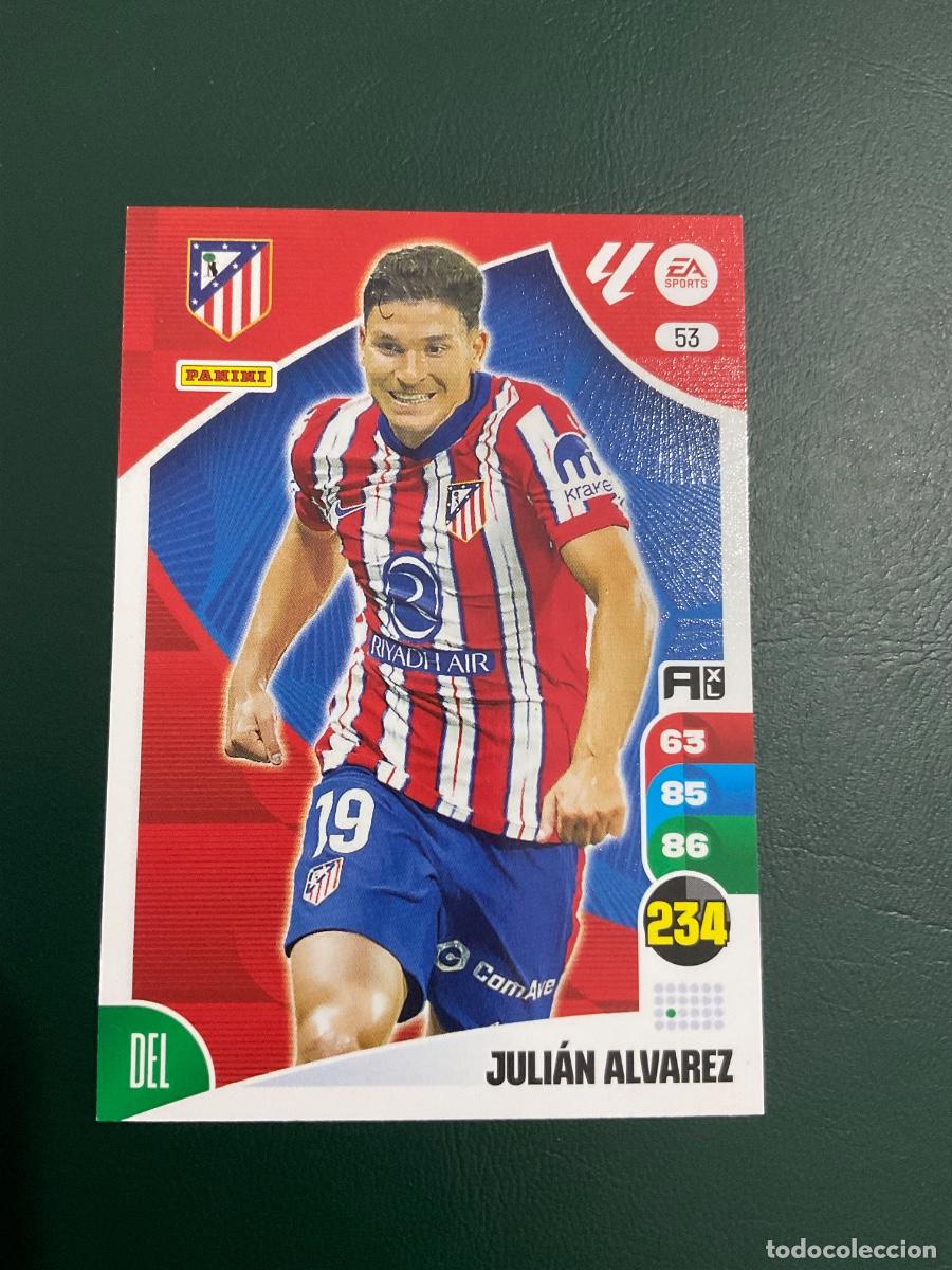 Cromos de f&uacute;tbol: Julian Alvarez n 53 - Atletico de Madrid - Adrenalyn XL La Liga 2024 2025 (24 25)