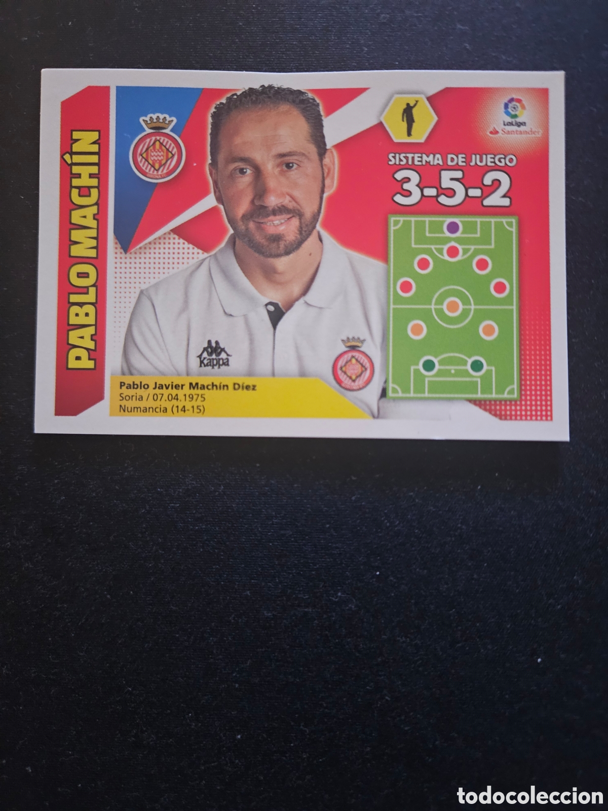 Cromos de f&uacute;tbol: PABLO MACH&Iacute;N N&ordm; 22 ENTRENADOR GIRONA F.C. &ndash; LIGA ESTE 2017-18 PANINI