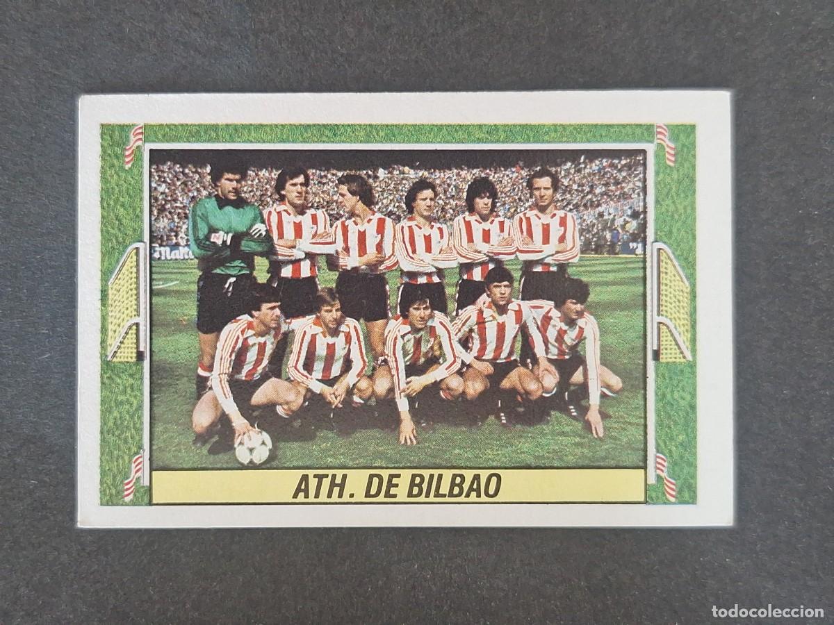 Cromos de f&uacute;tbol: L3 EQUIPO ALINEACION ATHLETIC CLUB DE BILBAO LIGA ESTE 1984 1985 84 85 NUNCA PEGADO SIN PEGAR