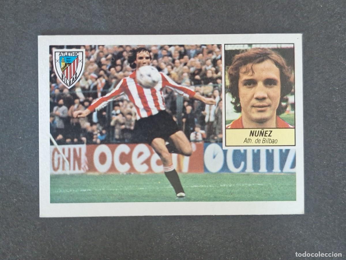 Cromos de f&uacute;tbol: L3 NU&Ntilde;EZ ATHLETIC CLUB DE BILBAO LIGA ESTE 1984 1985 84 85 NUNCA PEGADO SIN PEGAR