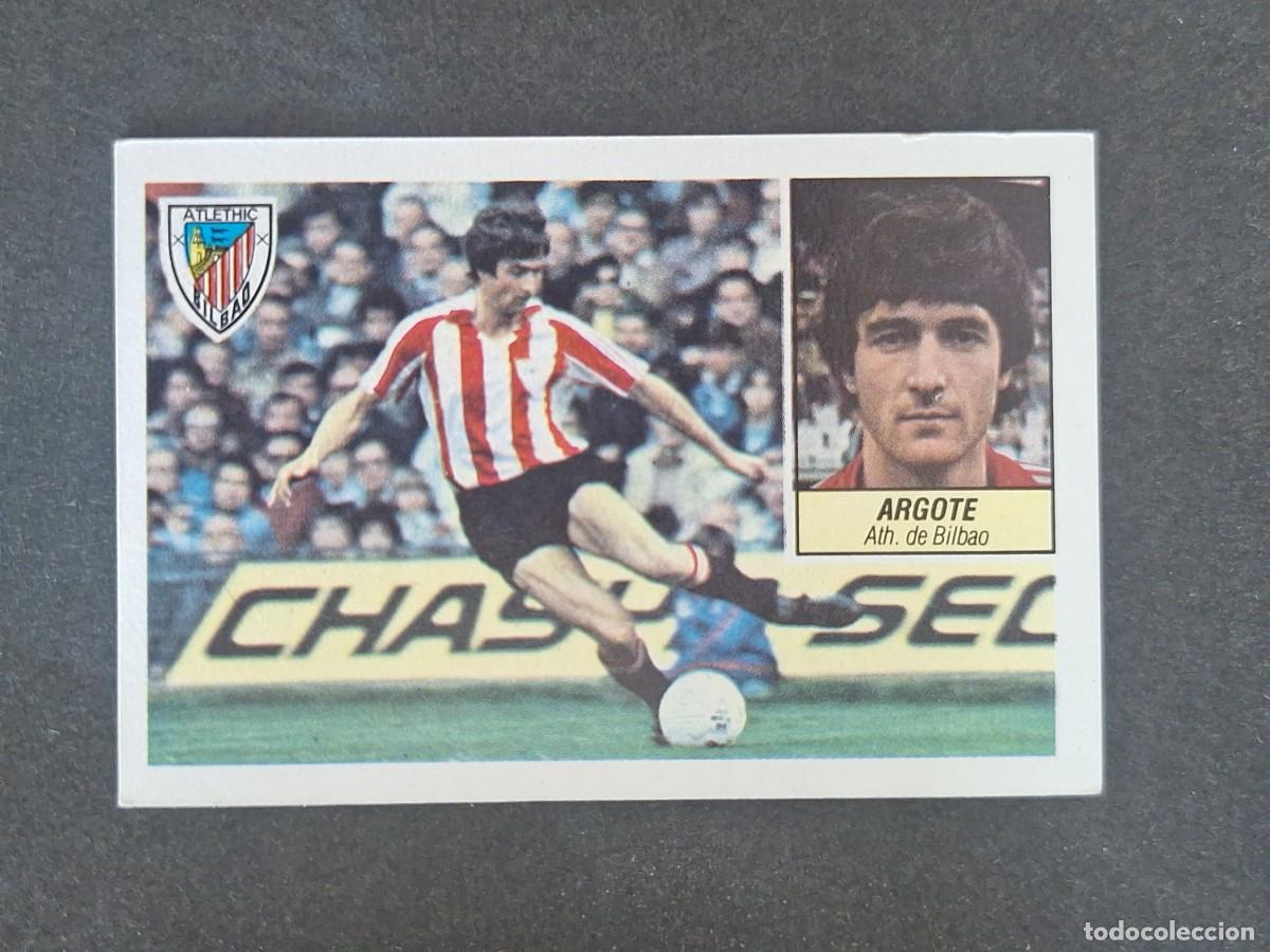 Cromos de f&uacute;tbol: L3 ARGOTE ATHLETIC CLUB DE BILBAO LIGA ESTE 1984 1985 84 85 NUNCA PEGADO SIN PEGAR