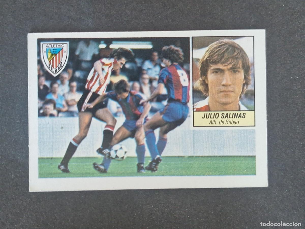 Cromos de f&uacute;tbol: L3 JULIO SALINAS ATHLETIC CLUB DE BILBAO LIGA ESTE 1984 1985 84 85 NUNCA PEGADO SIN PEGAR
