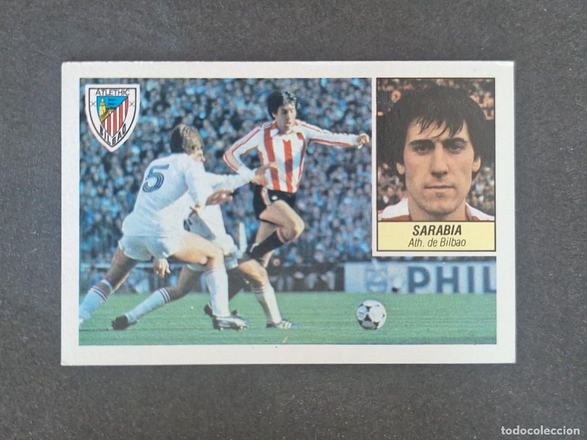 Cromos de f&uacute;tbol: L3 SARABIA ATHLETIC CLUB DE BILBAO LIGA ESTE 1984 1985 84 85 NUNCA PEGADO SIN PEGAR