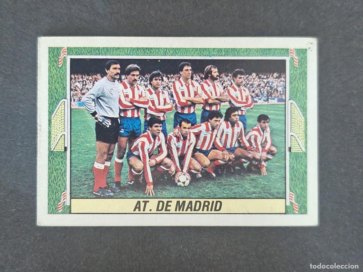 Cromos de f&uacute;tbol: L3 EQUIPO ALINEACION ATLETICO DE MADRID LIGA ESTE 1984 1985 84 85 NUNCA PEGADO SIN PEGAR