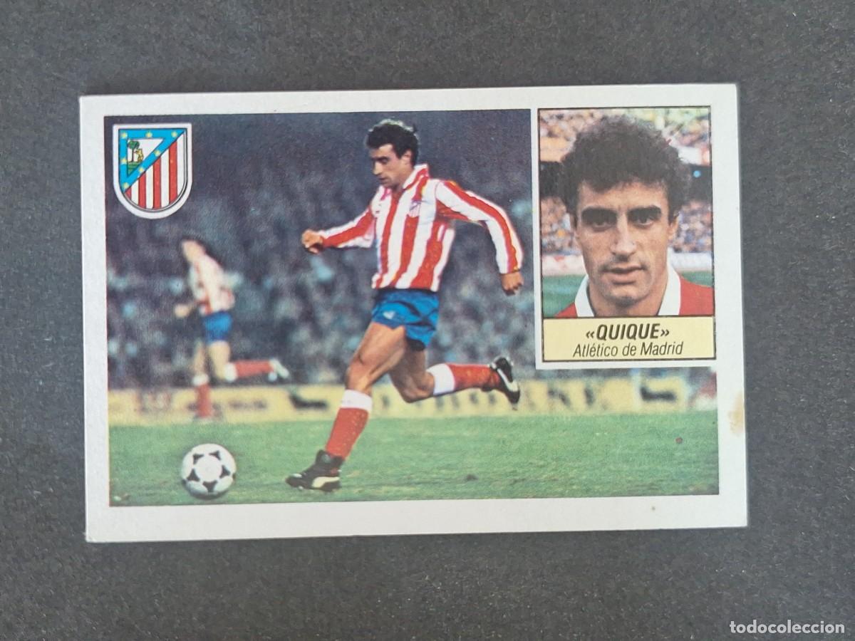 Cromos de f&uacute;tbol: L3 QUIQUE ATLETICO DE MADRID LIGA ESTE 1984 1985 84 85 NUNCA PEGADO SIN PEGAR