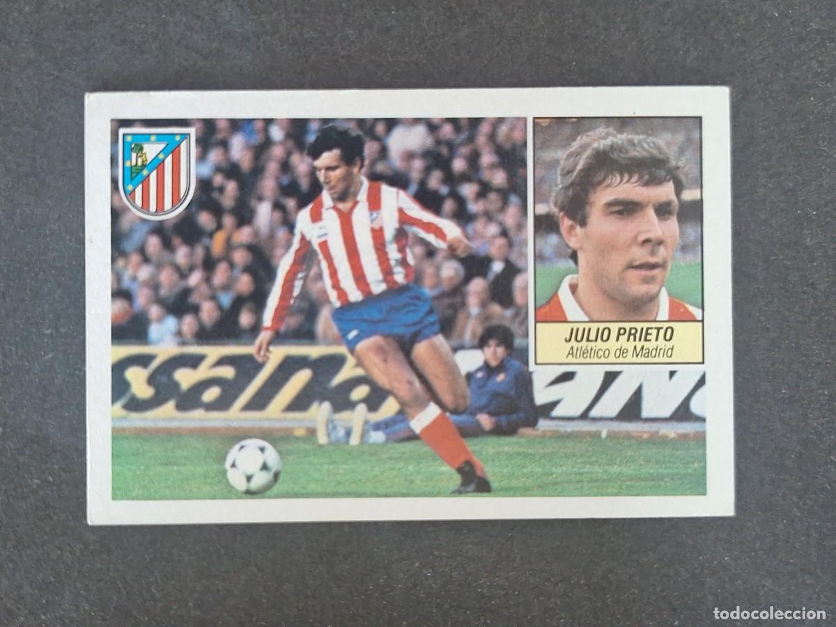 Cromos de f&uacute;tbol: L3 JULIO PRIETO ATLETICO DE MADRID LIGA ESTE 1984 1985 84 85 NUNCA PEGADO SIN PEGAR