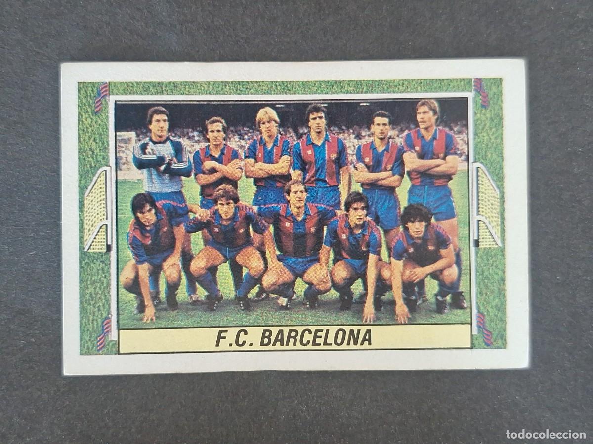 Cartes &agrave; collectionner de Football: L3 EQUIPO ALINEACION F. C. BARCELONA LIGA ESTE 1984 1985 84 85 NUNCA PEGADO SIN PEGAR
