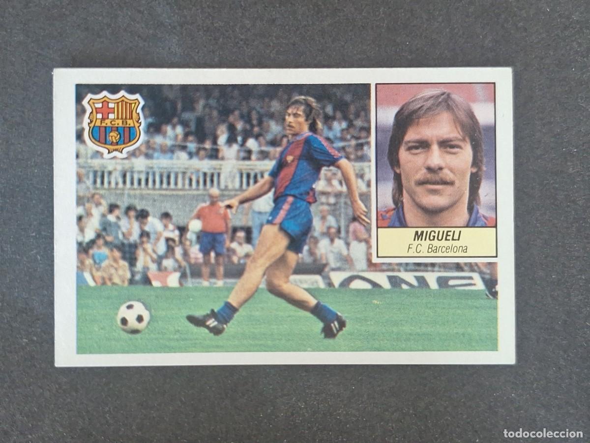 Cartes &agrave; collectionner de Football: L3 MIGUELI F. C. BARCELONA LIGA ESTE 1984 1985 84 85 NUNCA PEGADO SIN PEGAR