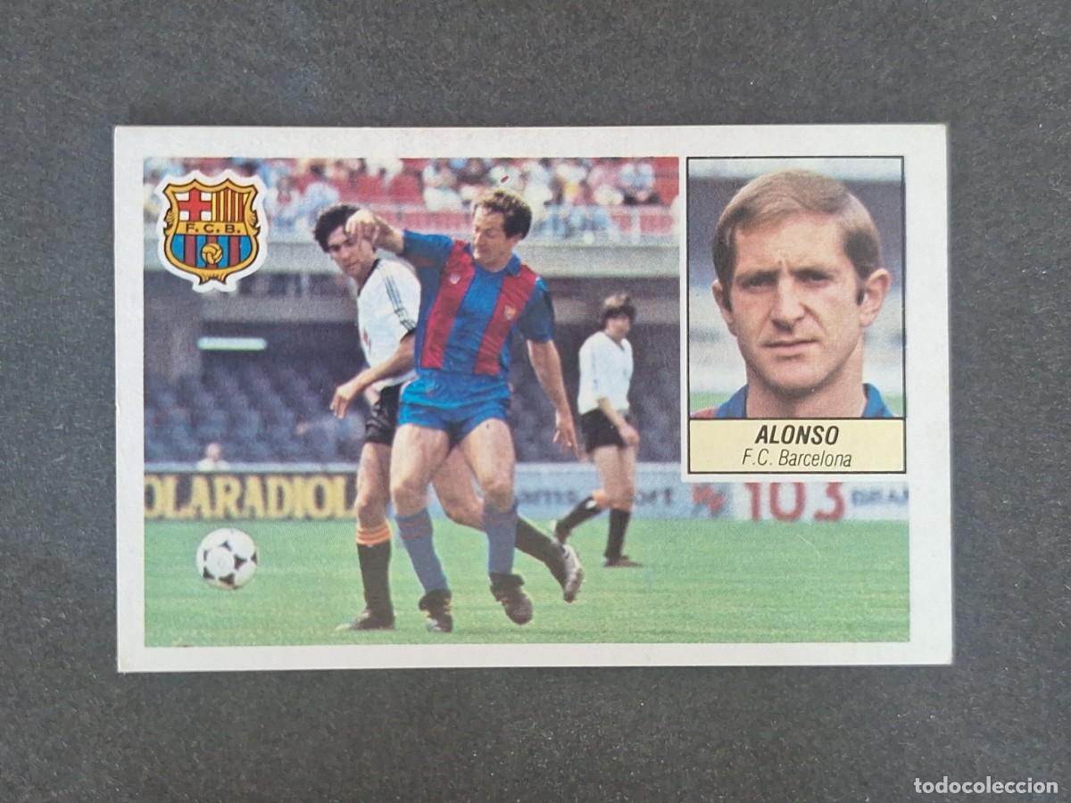 Cromos de Futebol: L3 ALONSO F. C. BARCELONA LIGA ESTE 1984 1985 84 85 NUNCA PEGADO SIN PEGAR