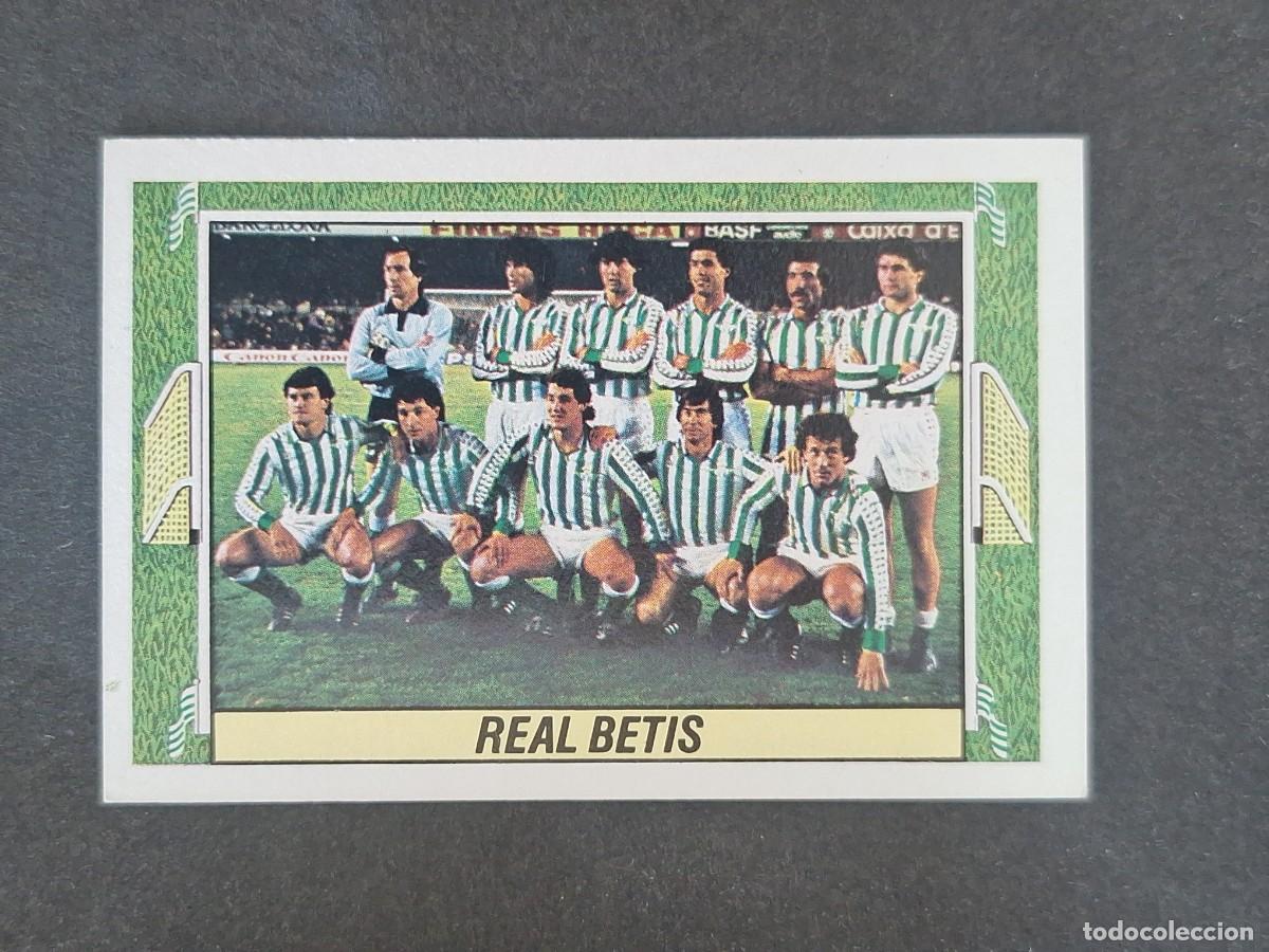 Cromos de f&uacute;tbol: L3 EQUIPO ALINEACION REAL BETIS BALOMPIE LIGA ESTE 1984 1985 84 85 NUNCA PEGADO SIN PEGAR