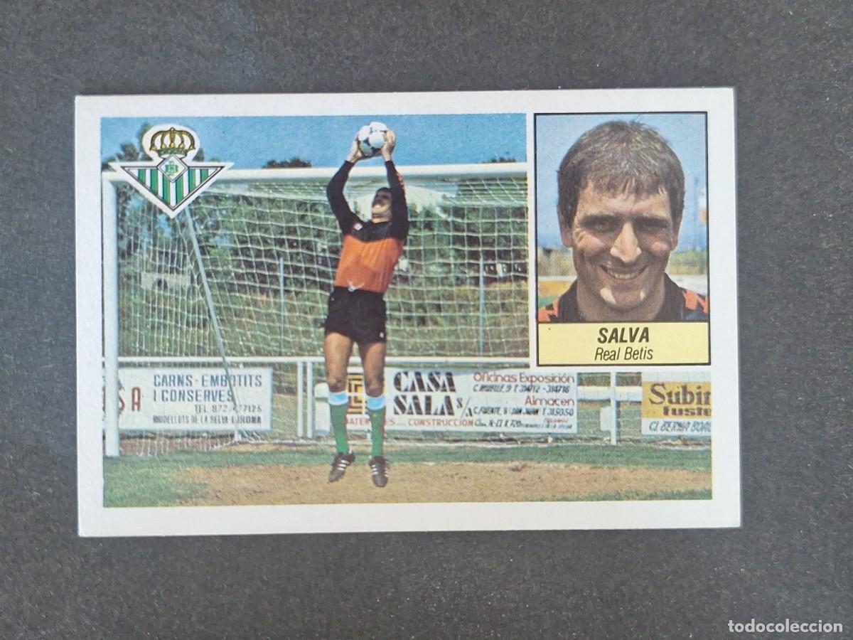 Cromos de f&uacute;tbol: L3 SALVA REAL BETIS BALOMPIE LIGA ESTE 1984 1985 84 85 NUNCA PEGADO SIN PEGAR