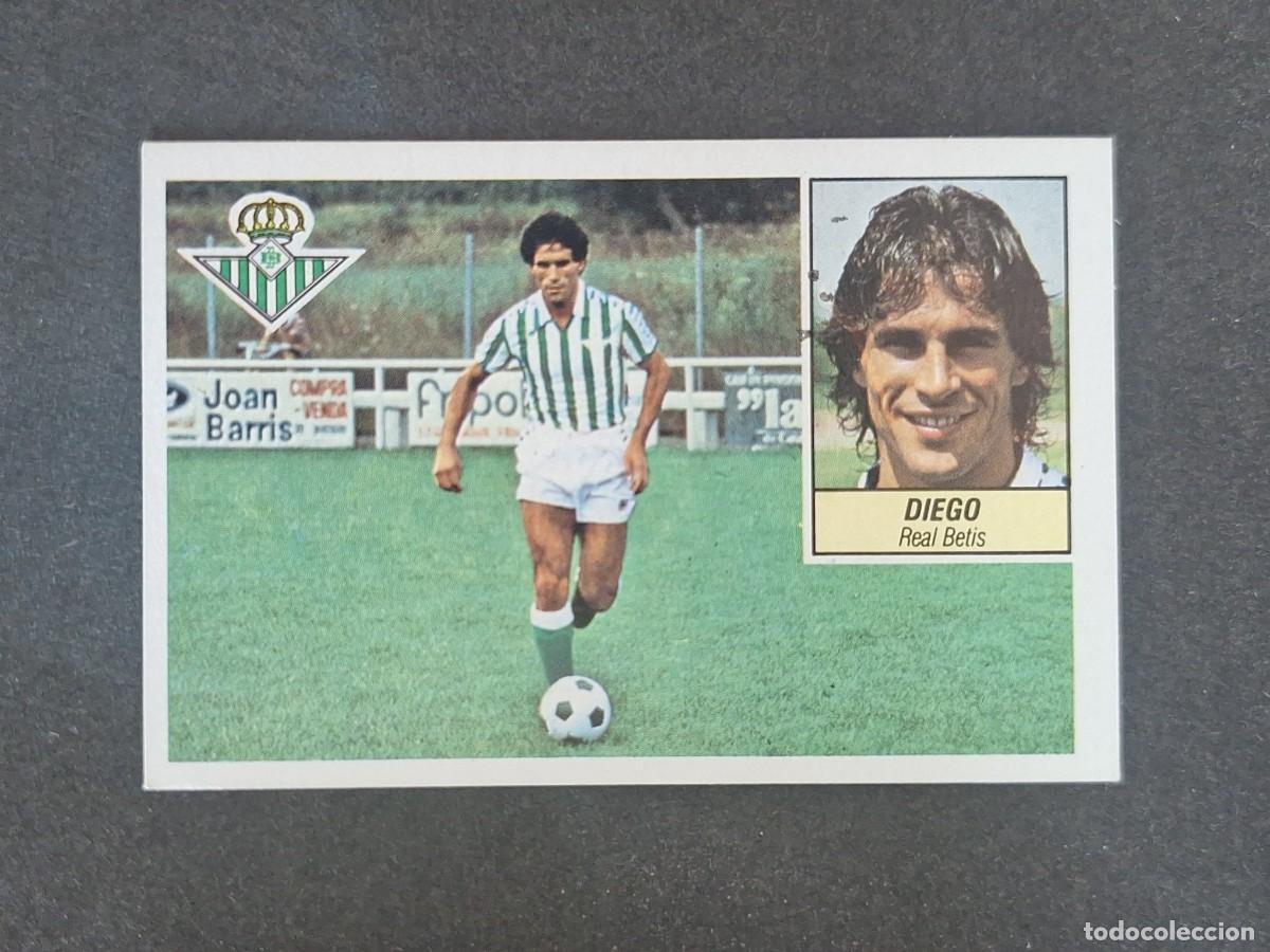 Cromos de f&uacute;tbol: L3 DIEGO REAL BETIS BALOMPIE LIGA ESTE 1984 1985 84 85 NUNCA PEGADO SIN PEGAR