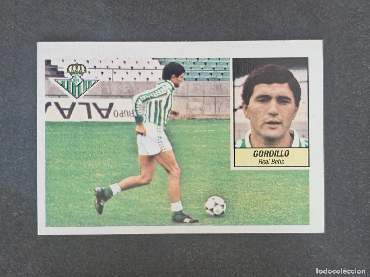 Cromos de f&uacute;tbol: L3 GORDILLO REAL BETIS BALOMPIE LIGA ESTE 1984 1985 84 85 NUNCA PEGADO SIN PEGAR
